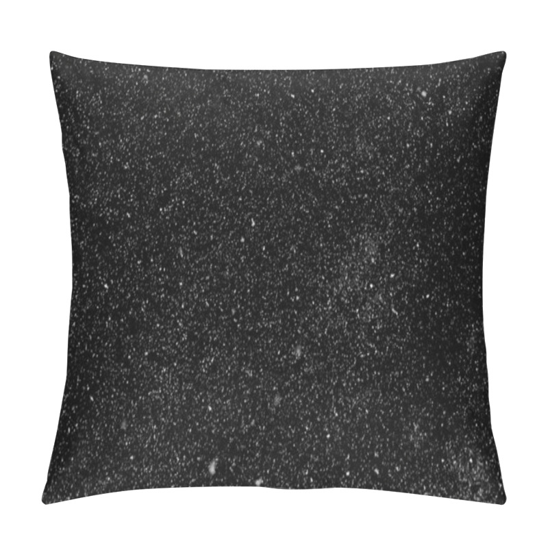 Personality  Snow, Stars, White Dots Bokeh On Black Background Pillow Covers