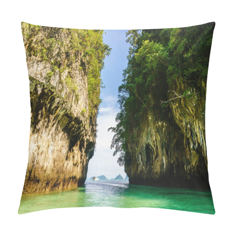 Personality  Entrance To A Hidden Lagoon On Ko Hong Island, Krabi, Thailand Pillow Covers