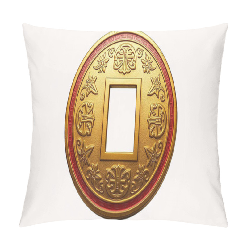 Personality  Circular Ancient Chinese Coin Pillow Covers