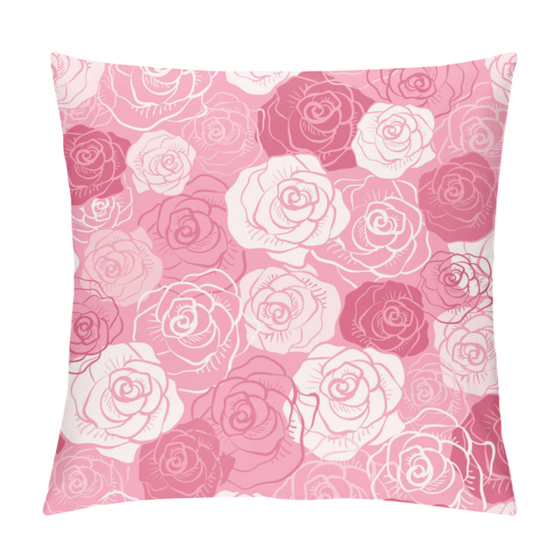 Personality  Rose Vector Seamless Pattern. Pillow Covers