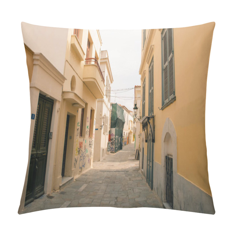 Personality  Plaka, Historical Neighborhood In Athens, Greece - May 2 2024. High Quality Photo Pillow Covers