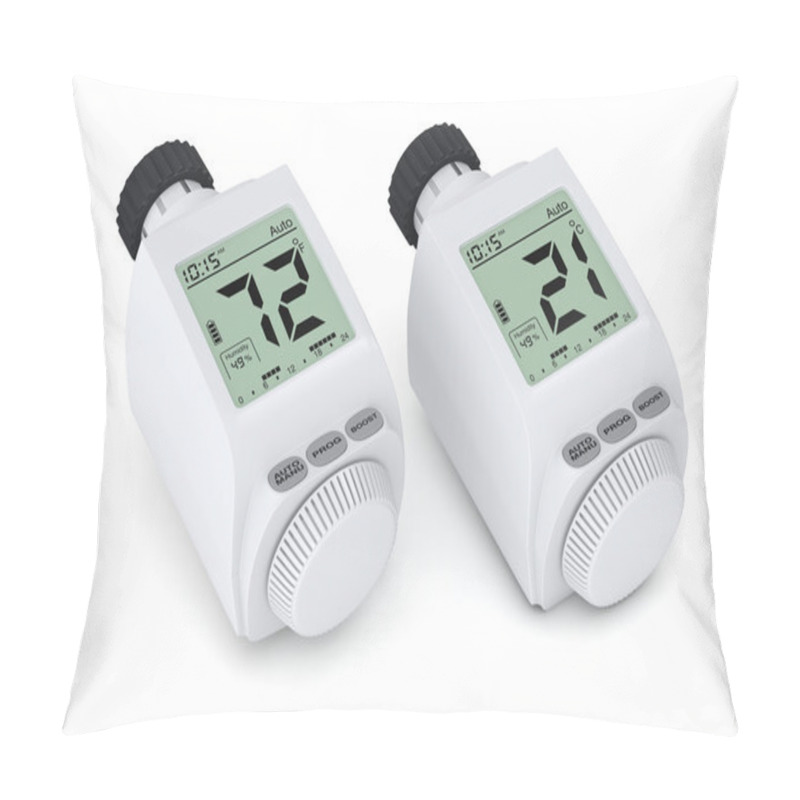 Personality  Digital Radiator Thermostatic Valve Pillow Covers