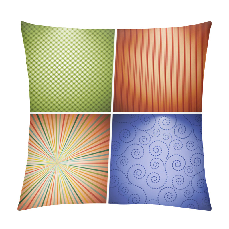 Personality  Abstract Retro Background Collection. Pillow Covers