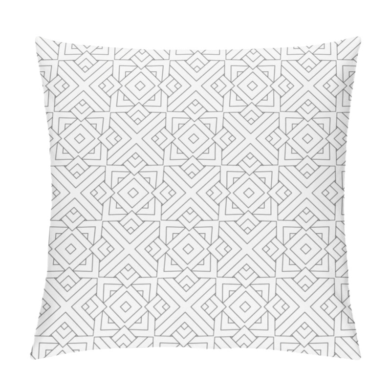 Personality  Abstract Seamless Geometric Pattern. Modern Texture With Stripes, Lines, Zig Zag. Lattice Graphic Design. Vector Illustration. Pillow Covers