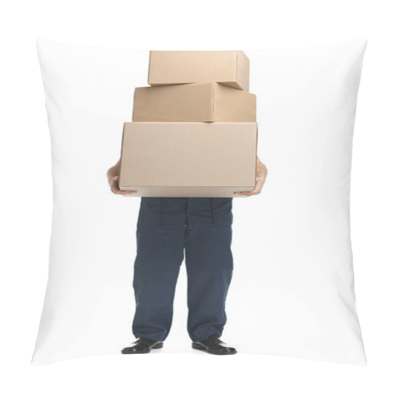 Personality  Workman Delivers The Parcel Pillow Covers