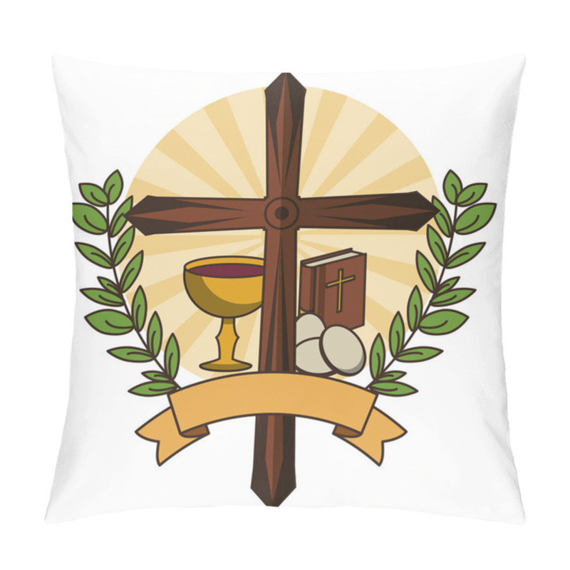 Personality  Christian Cross Symbol Pillow Covers