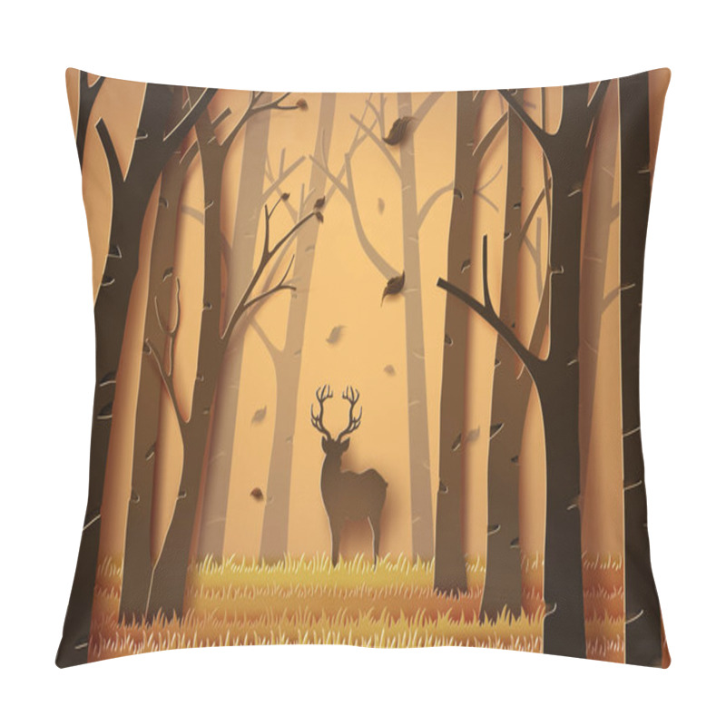 Personality  Deer In The Forest. Pillow Covers