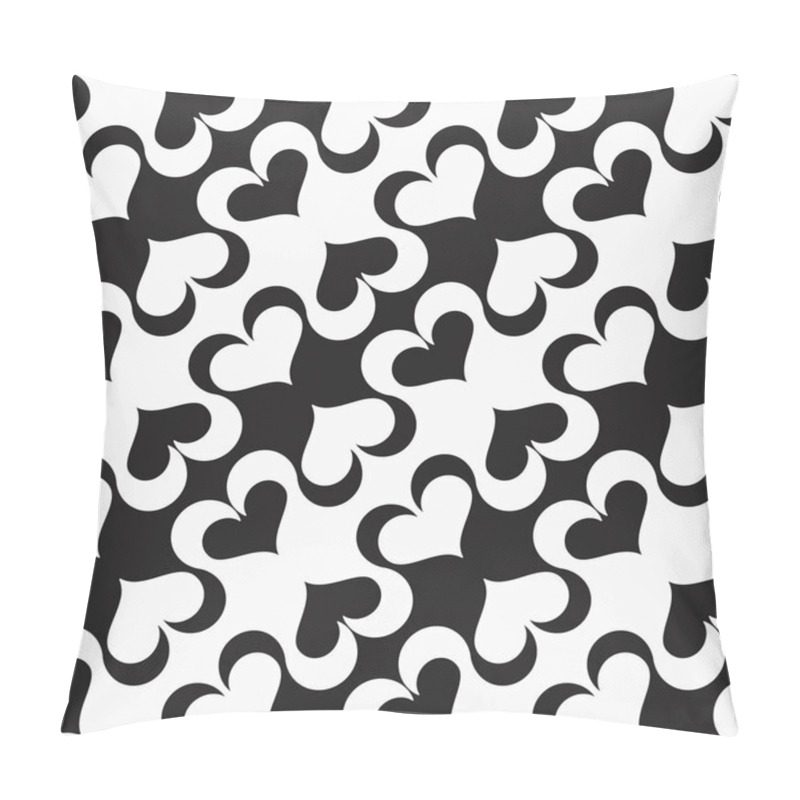 Personality  Black And White Alternating Diagonal Spades Pillow Covers