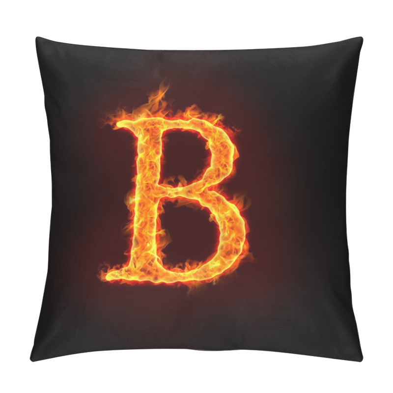 Personality  Fire Alphabets, B Pillow Covers