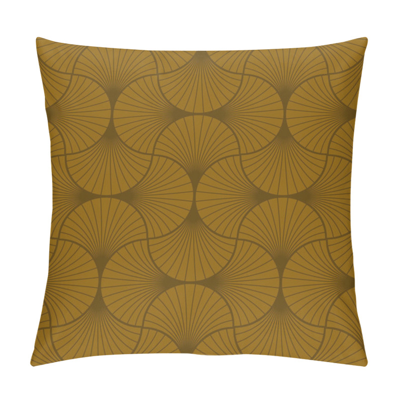 Personality  Art Deco Pattern Of Overlapping Arcs Pillow Covers