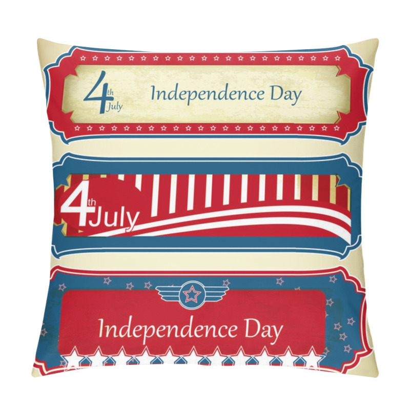 Personality  USA Independence Day Signs Pillow Covers