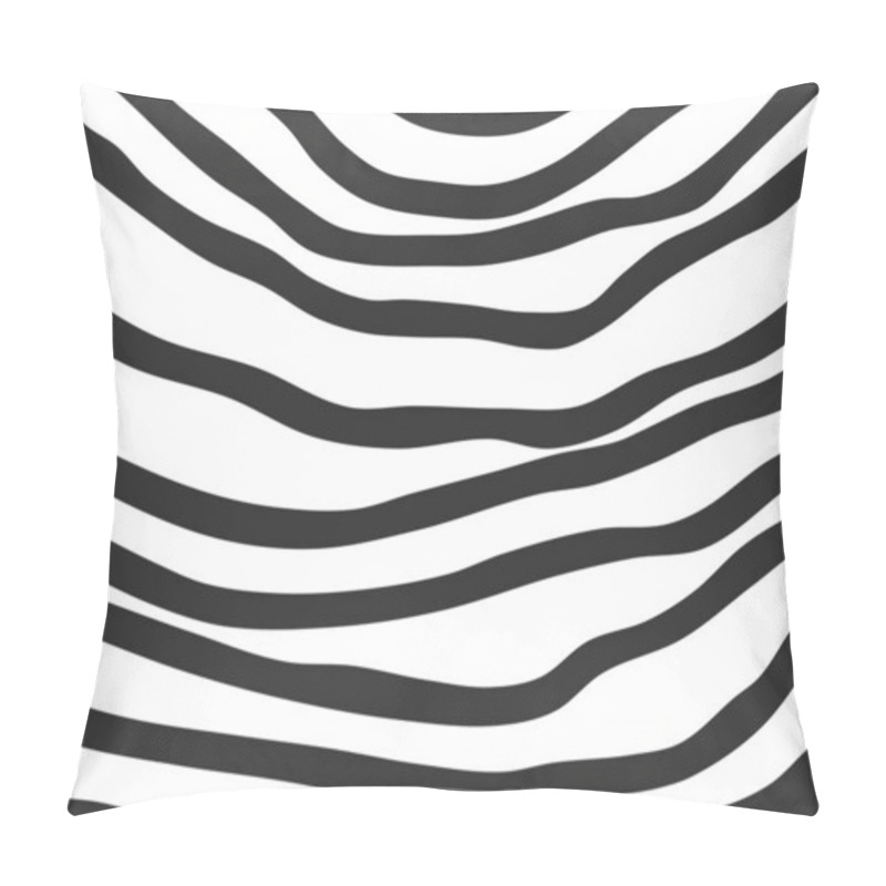 Personality  Abstract Background With Wavy And Curly Lines Pattern Pillow Covers