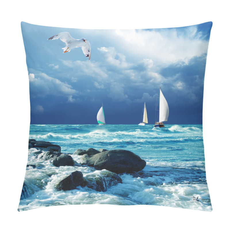 Personality  Sailing Regatta Pillow Covers