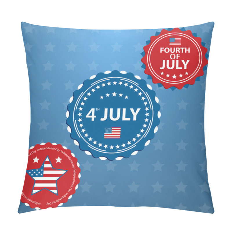 Personality  Independence Day- 4 Of July Vector Background Pillow Covers