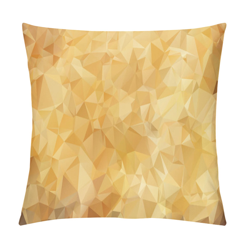 Personality  Abstract Brown Background Of Geometric Shapes. Polygonal Mosaic Background, Low Poly Style, Retro Triangle Background. Colorful Mosaic Pattern. Vector Illustration, Business Design Templates Pillow Covers