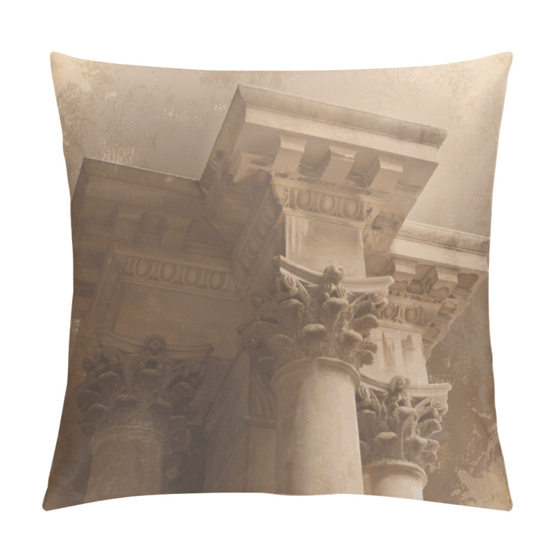 Personality  Church Of All Nations, Also Known As Basilica Of Agony. Jerusalem, Israel. A Fragment Of The Right Column. Pillow Covers