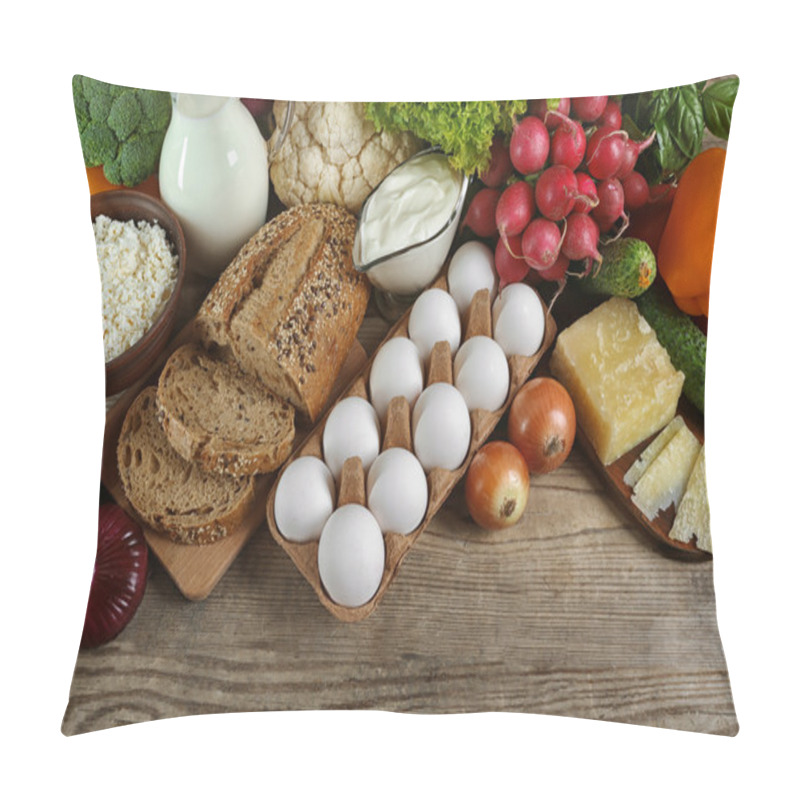 Personality  Vegetables And Dairy Products Pillow Covers