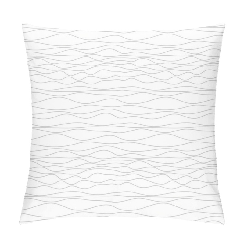 Personality  Seamless Abstract Background Of Wavy Lines.  Pillow Covers