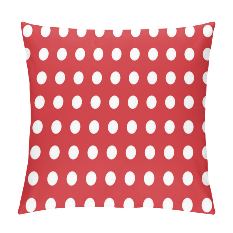 Personality  Bright Red Seamless Polka Dot Pattern Background Pillow Covers