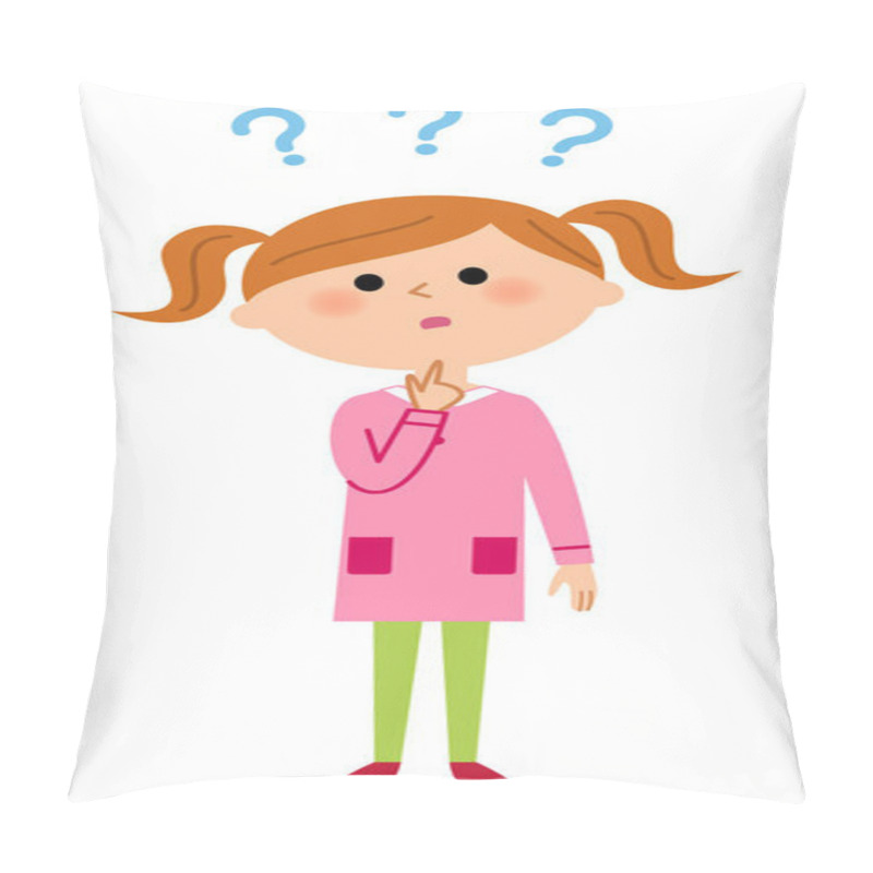 Personality  The Girl Who Feels A Doubt Pillow Covers