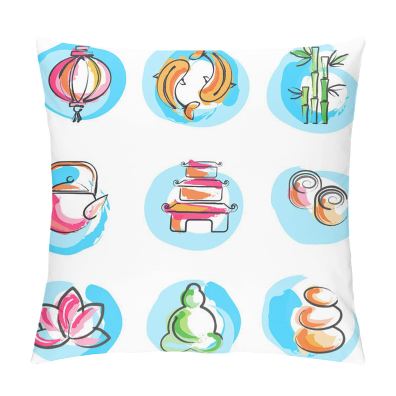 Personality  Collection Of Zen Images Pillow Covers