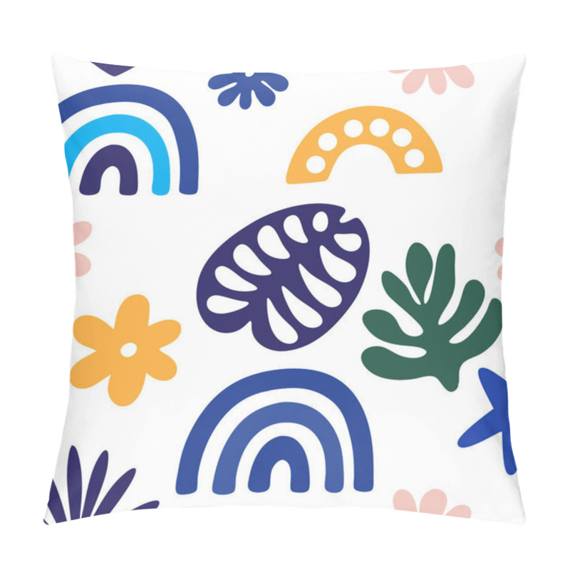 Personality  Tremdy Pattern  Background With Abstract Floral And Leaf Patterns Pillow Covers