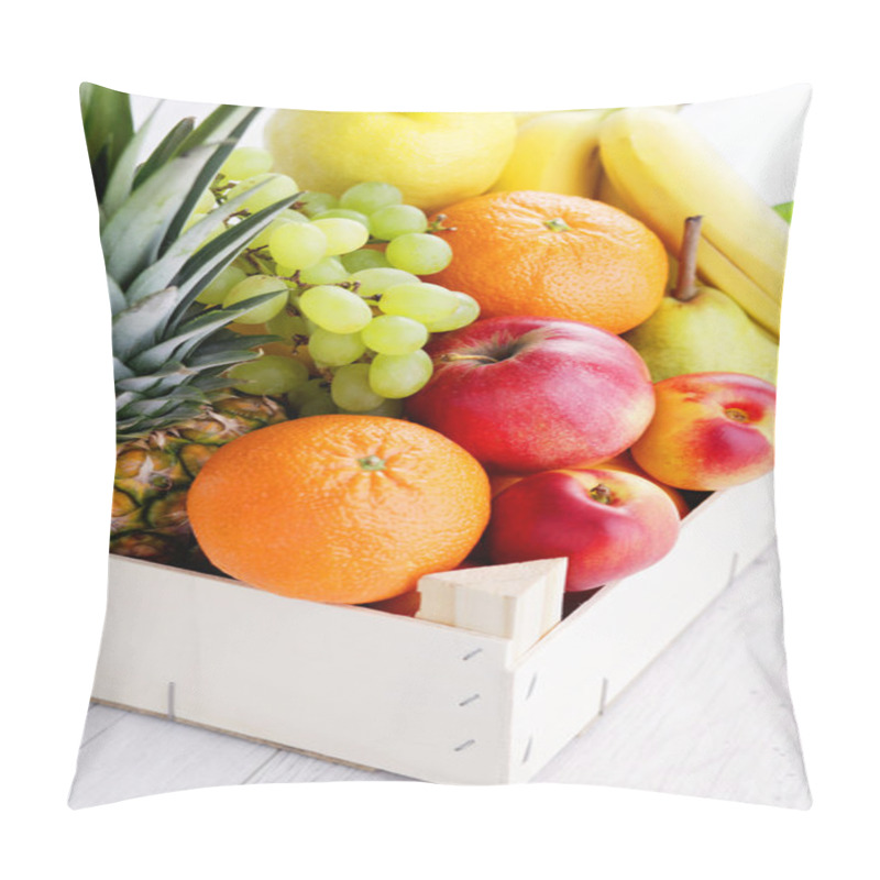 Personality  Box Full Of Fresh Fruits Pillow Covers