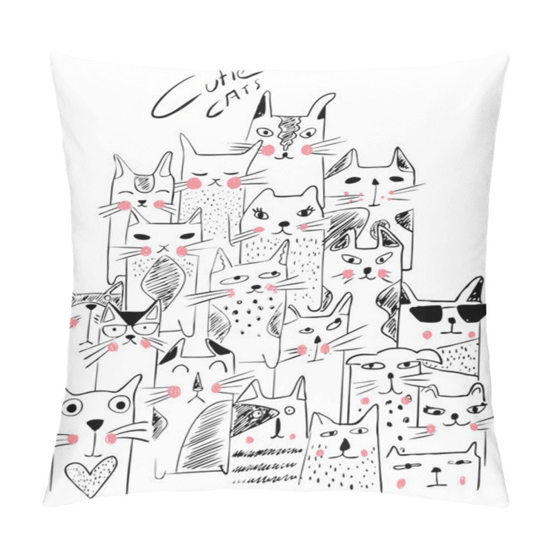 Personality  Set Different Cats Pillow Covers