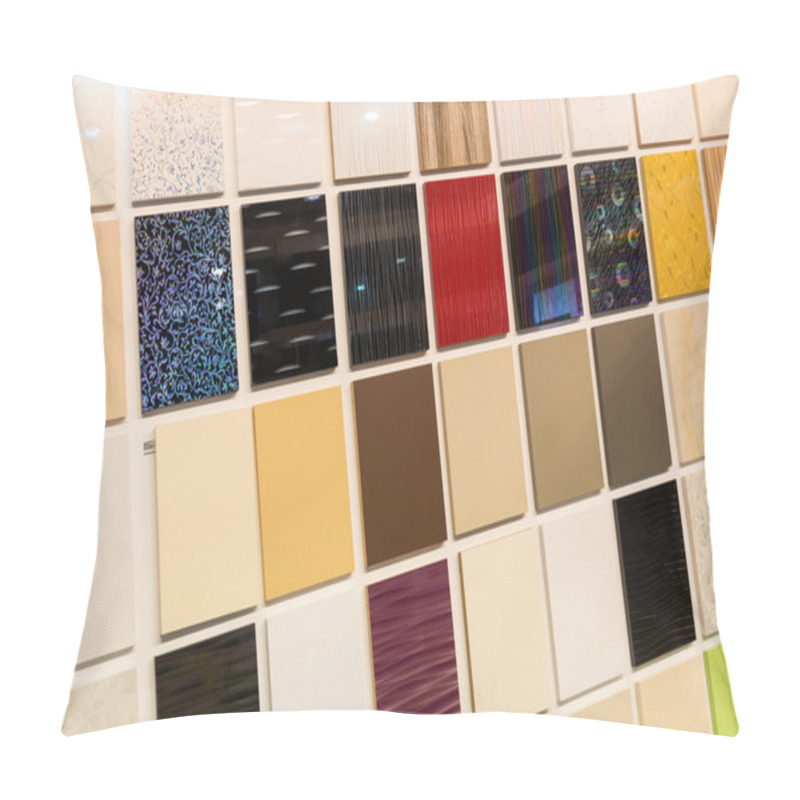 Personality  Samples Of A Ceramic Tile In Shop Pillow Covers