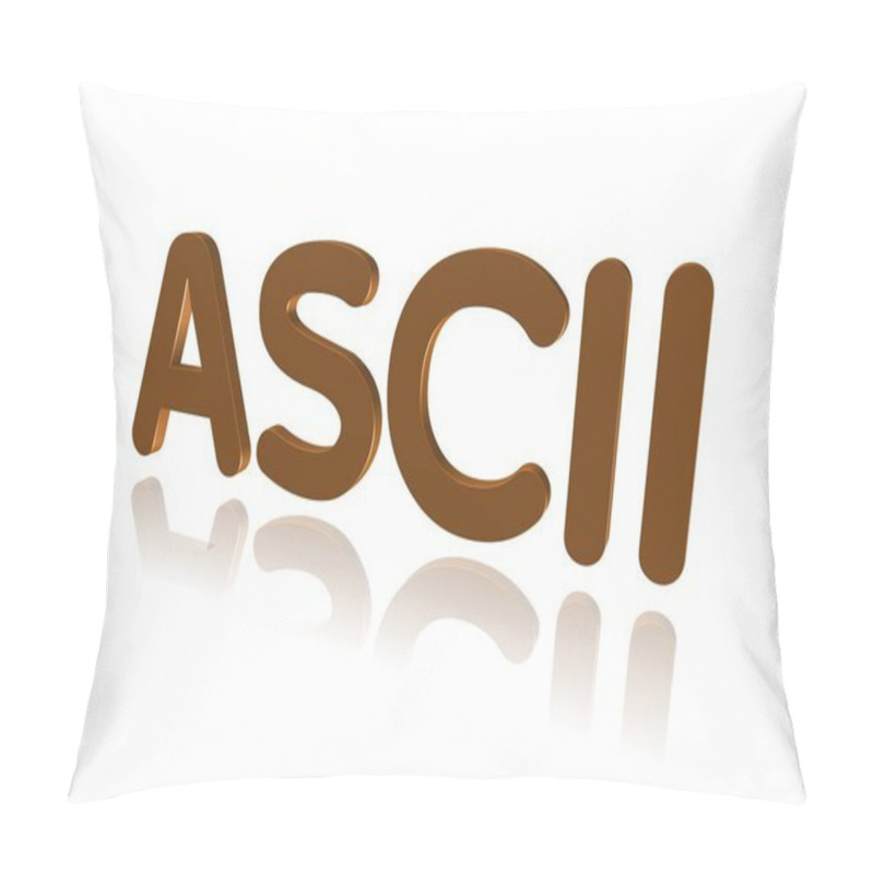 Personality  Programming Term - ASCII - American Standard Code For Information Interexchange - 3D Image Pillow Covers