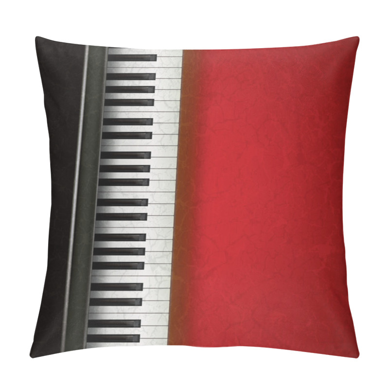 Personality  Abstract Music Background With Piano Pillow Covers