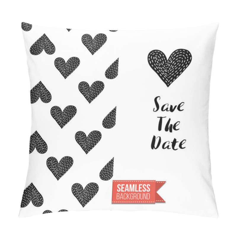 Personality  Save The Date, Background, Vector Illustration. Pillow Covers