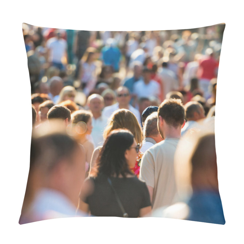 Personality  People Walking On The City Street. Pillow Covers