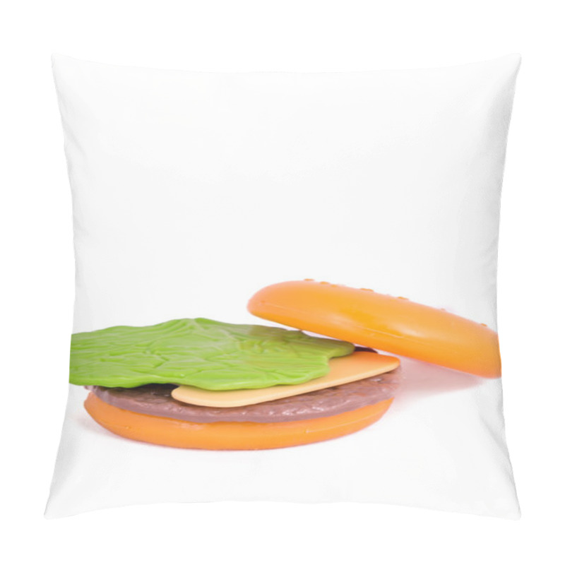 Personality  Plastic Toy Hamburger With Bun Pillow Covers