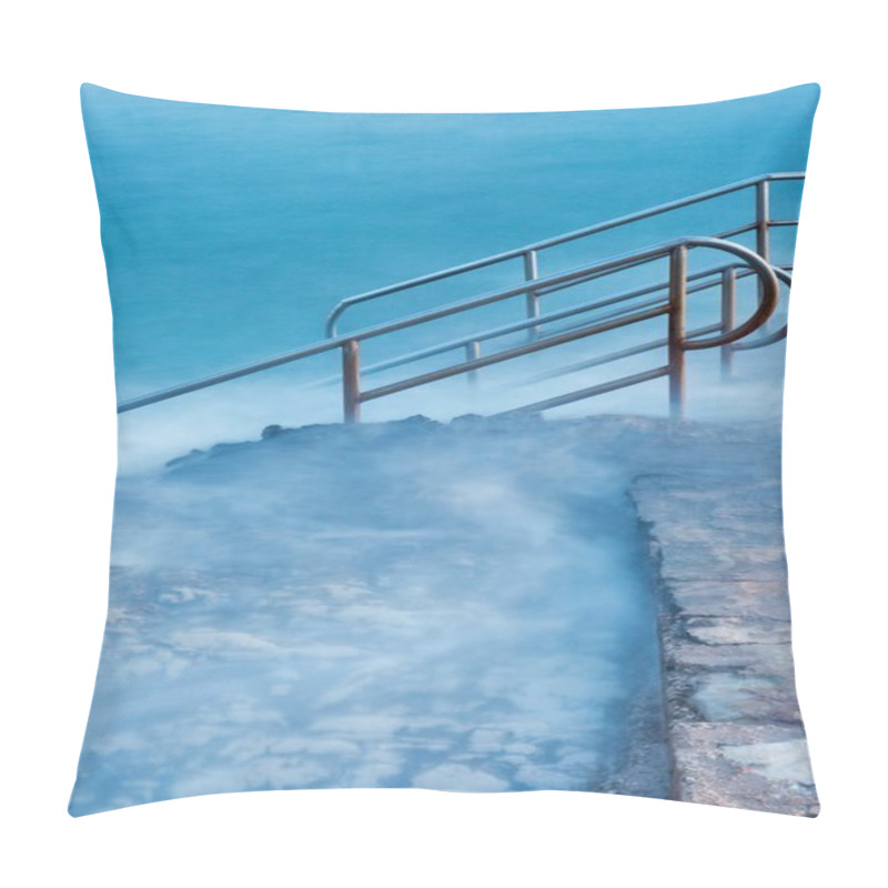 Personality  Swim Ladder Leading To Mystic Sea Pillow Covers