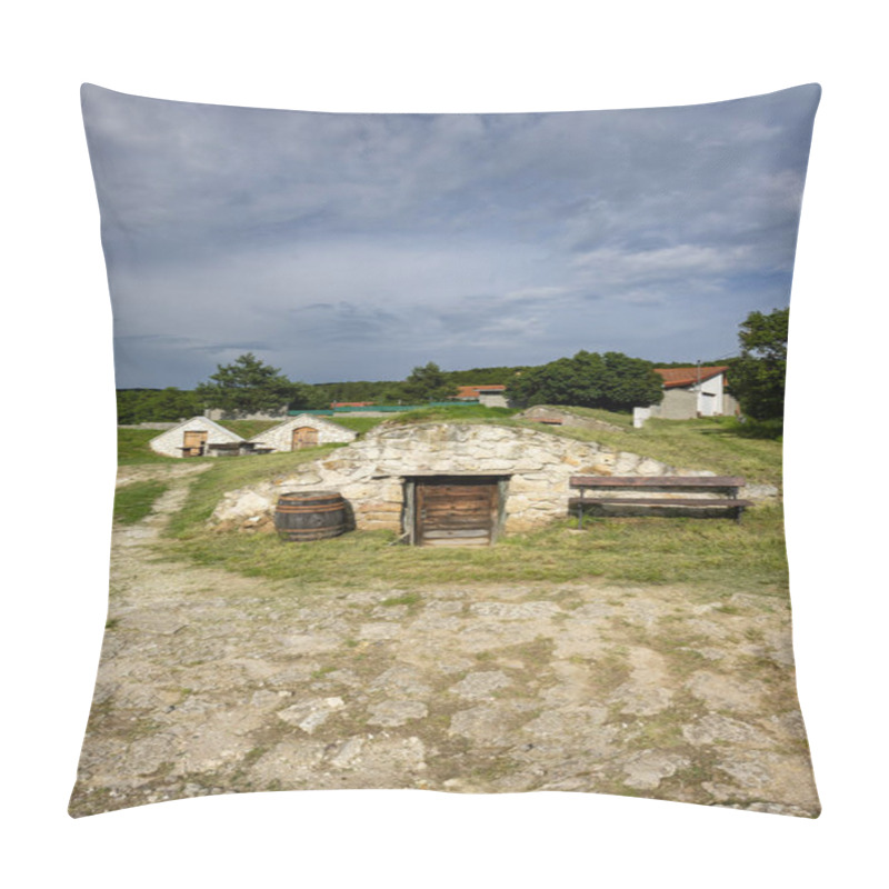 Personality  Wine Cellar (Tufove Pivnice), Velka Trna, Kosice Country, Zemplin Region, Slovakia Pillow Covers