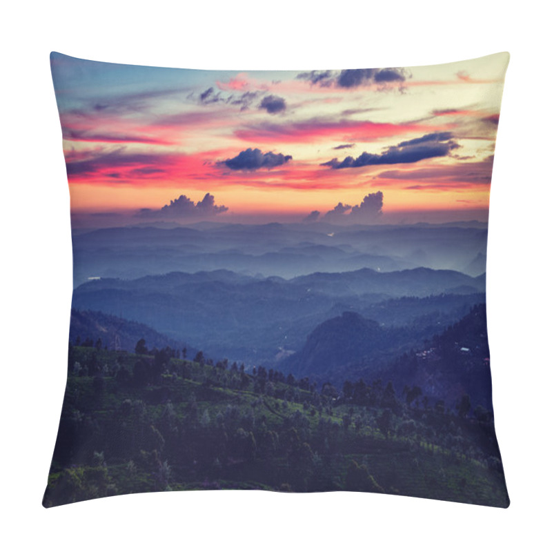 Personality  Sunset In Mountains Pillow Covers