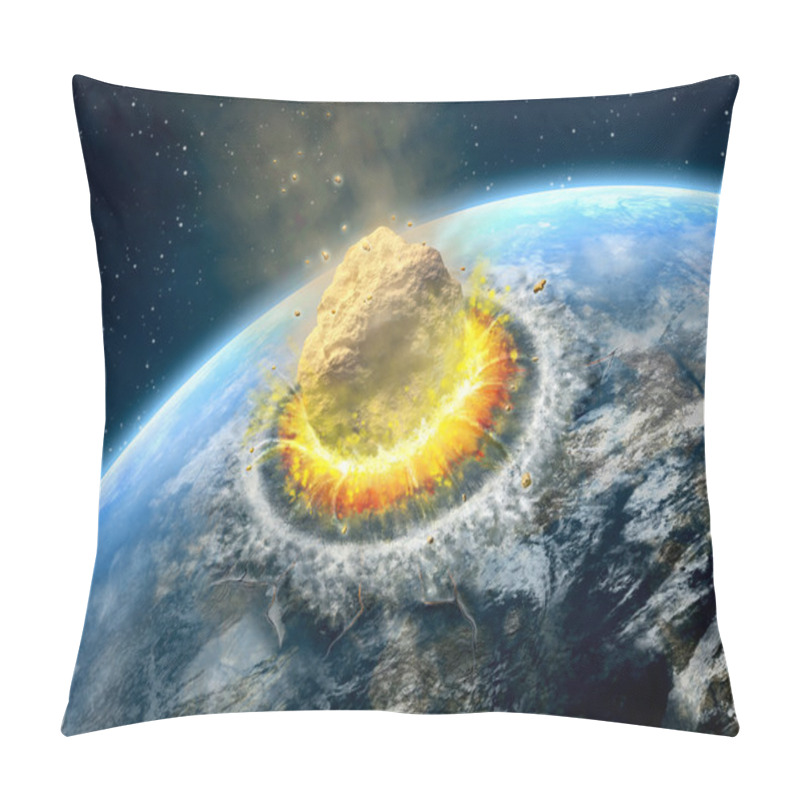 Personality  Asteroid Impact Pillow Covers