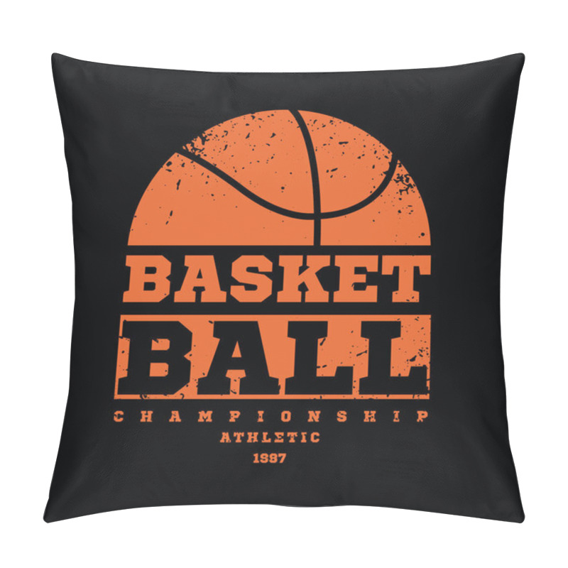 Personality  Basketball Illustration Typography. Perfect For T Shirt Design Pillow Covers