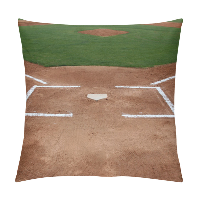 Personality  Baseball Field At Home Plate Pillow Covers