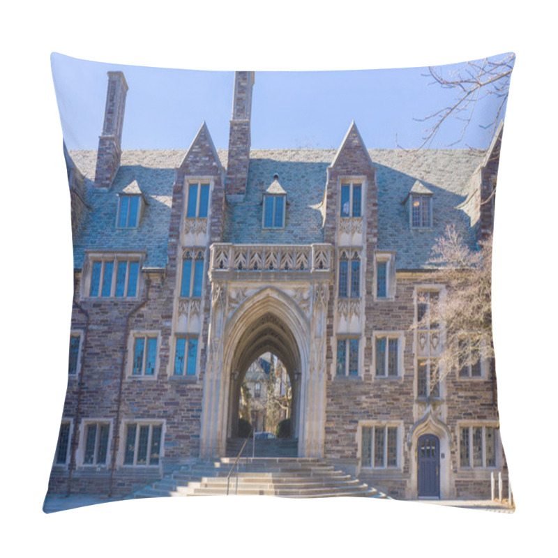 Personality  Princeton, New Jersey - February, 2019: Princeton University Is A Private Ivy League University In New Jersey, USA. Pillow Covers