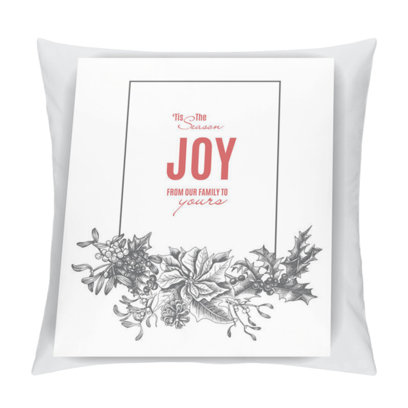 Personality  Christmas Greeting Card   Pillow Covers