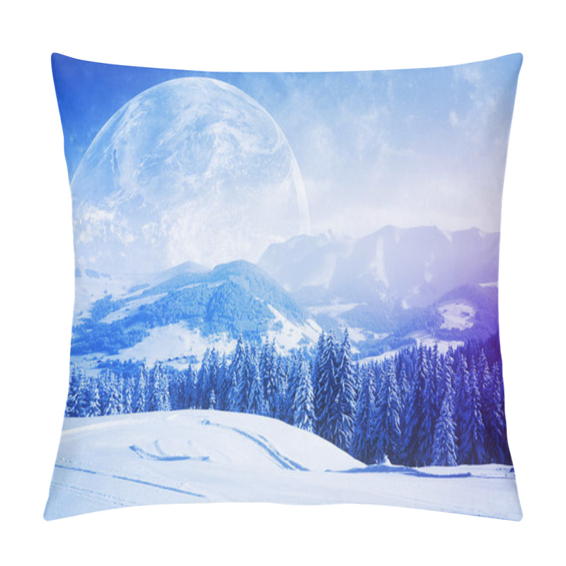 Personality  Beautiful Winter Backdrop Pillow Covers