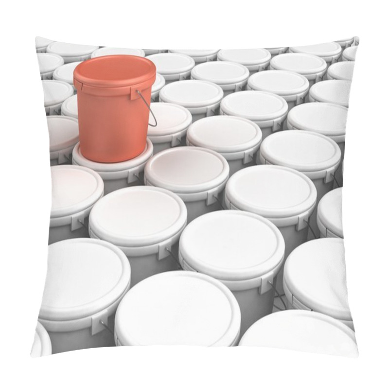 Personality  Plastic Bucket Pacage Background Pillow Covers