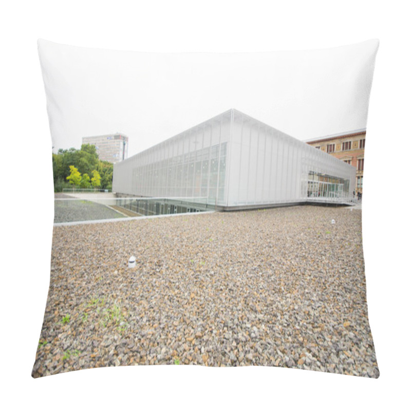 Personality  BERLIN, GERMANY - SEPTEMBER 16:  Topography Of Terror On September 16, 2013 In Berlin, Germany. It Is A Modern Museum Area Built On Site Of 1945 Gestapo And SS Headquarters. Pillow Covers