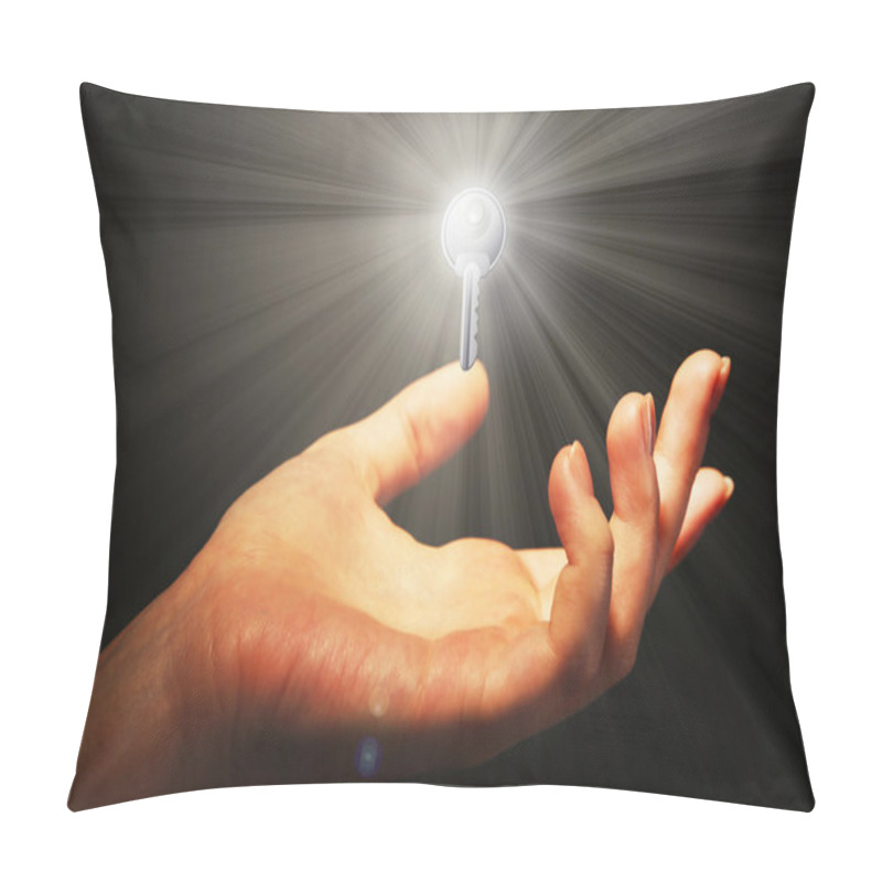 Personality  Female Hand With Key Pillow Covers