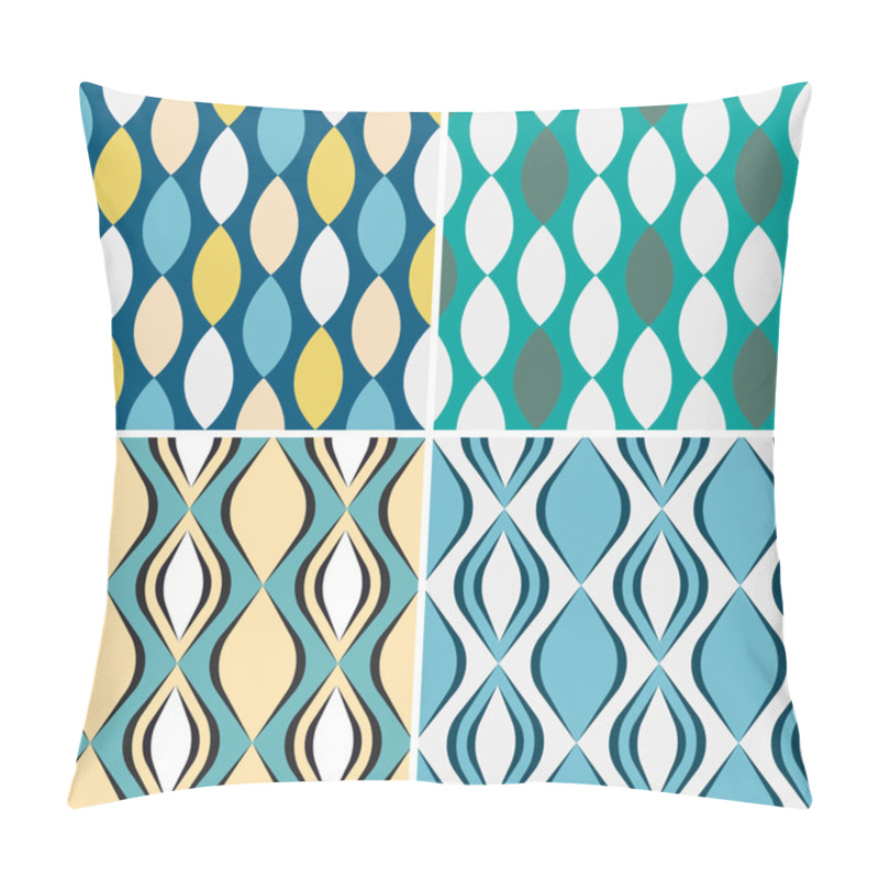 Personality  Set Of Seamless Geometric Patterns. Pillow Covers