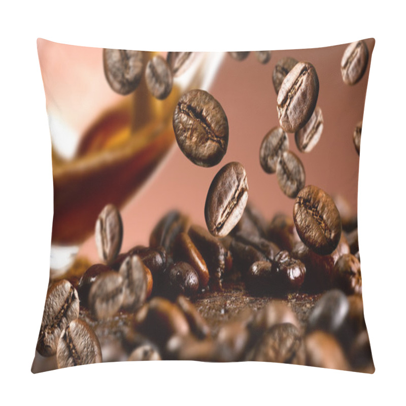 Personality  Flying Coffee Beans Pillow Covers