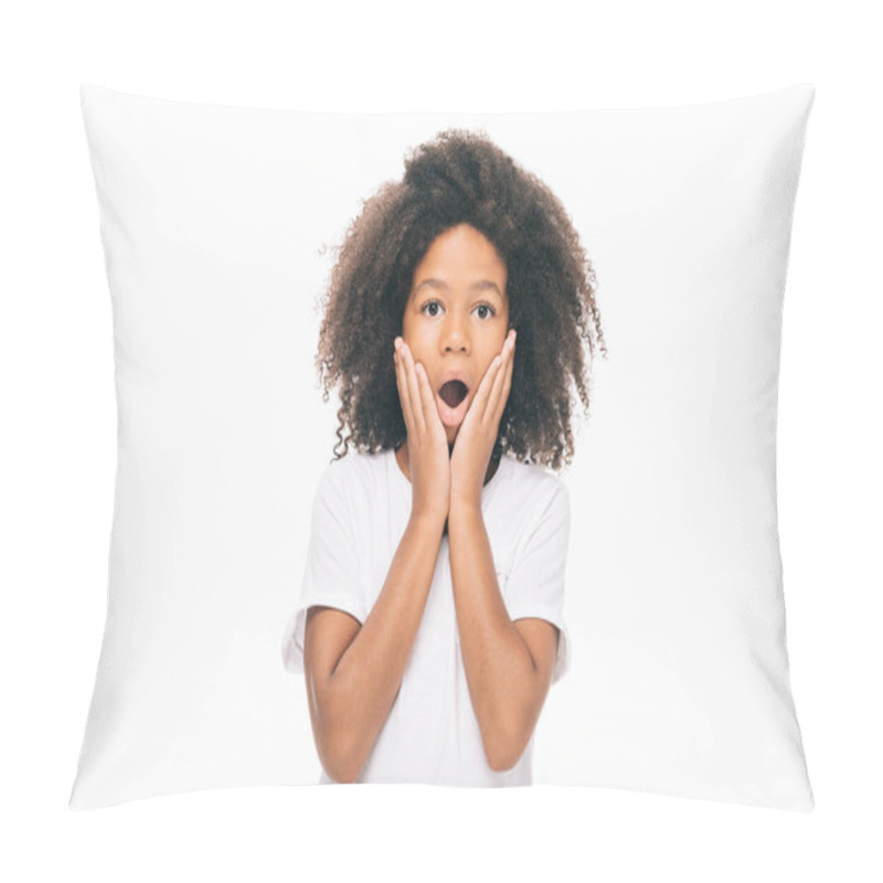 Personality  Shocked African American Girl Pillow Covers