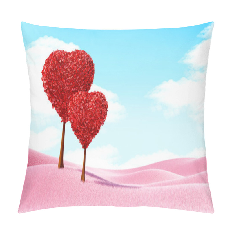 Personality  Heart Trees Landscape Pillow Covers